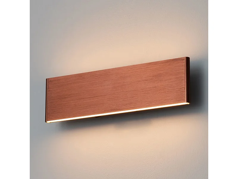 Applique murale LED cuivre en aluminium brossé - Cruise