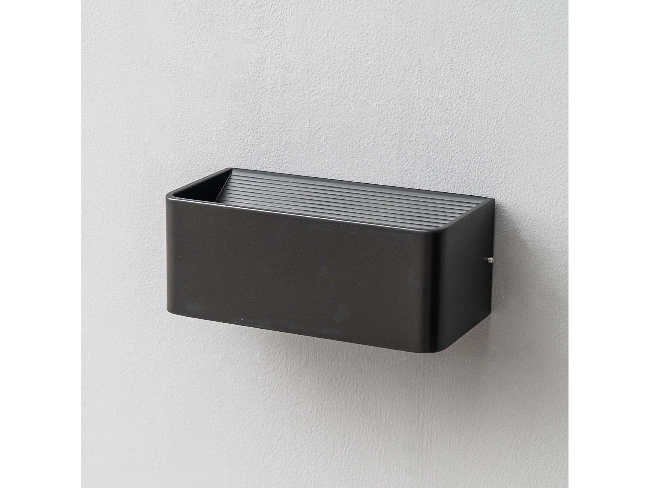 Applique murale tendance noire LED - 20 cm - Quadra