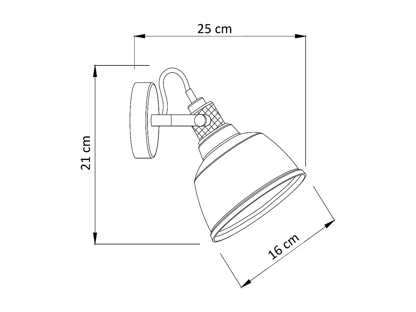 Petite applique en verre ambré - Linz