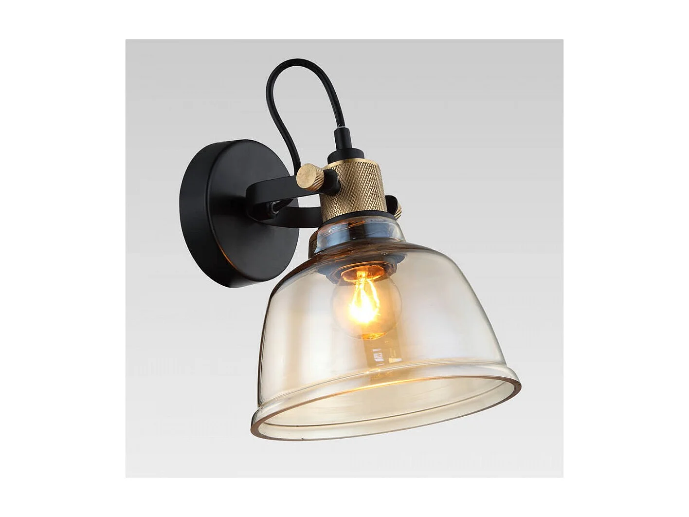 Petite applique en verre ambré - Linz