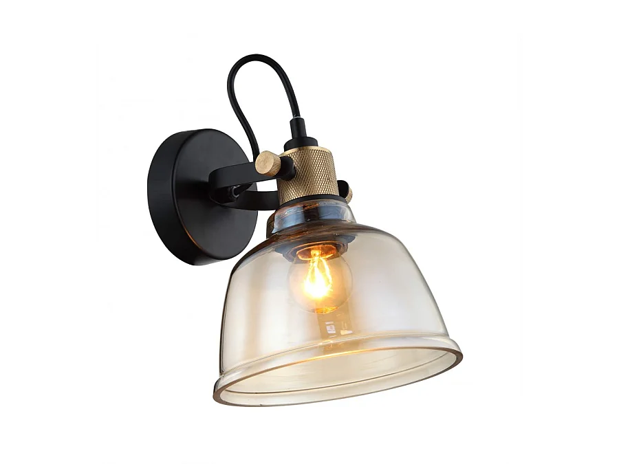 Petite applique en verre ambré - Linz