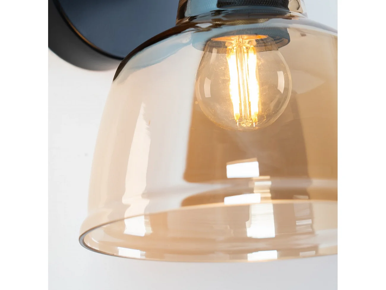 Petite applique en verre ambré - Linz