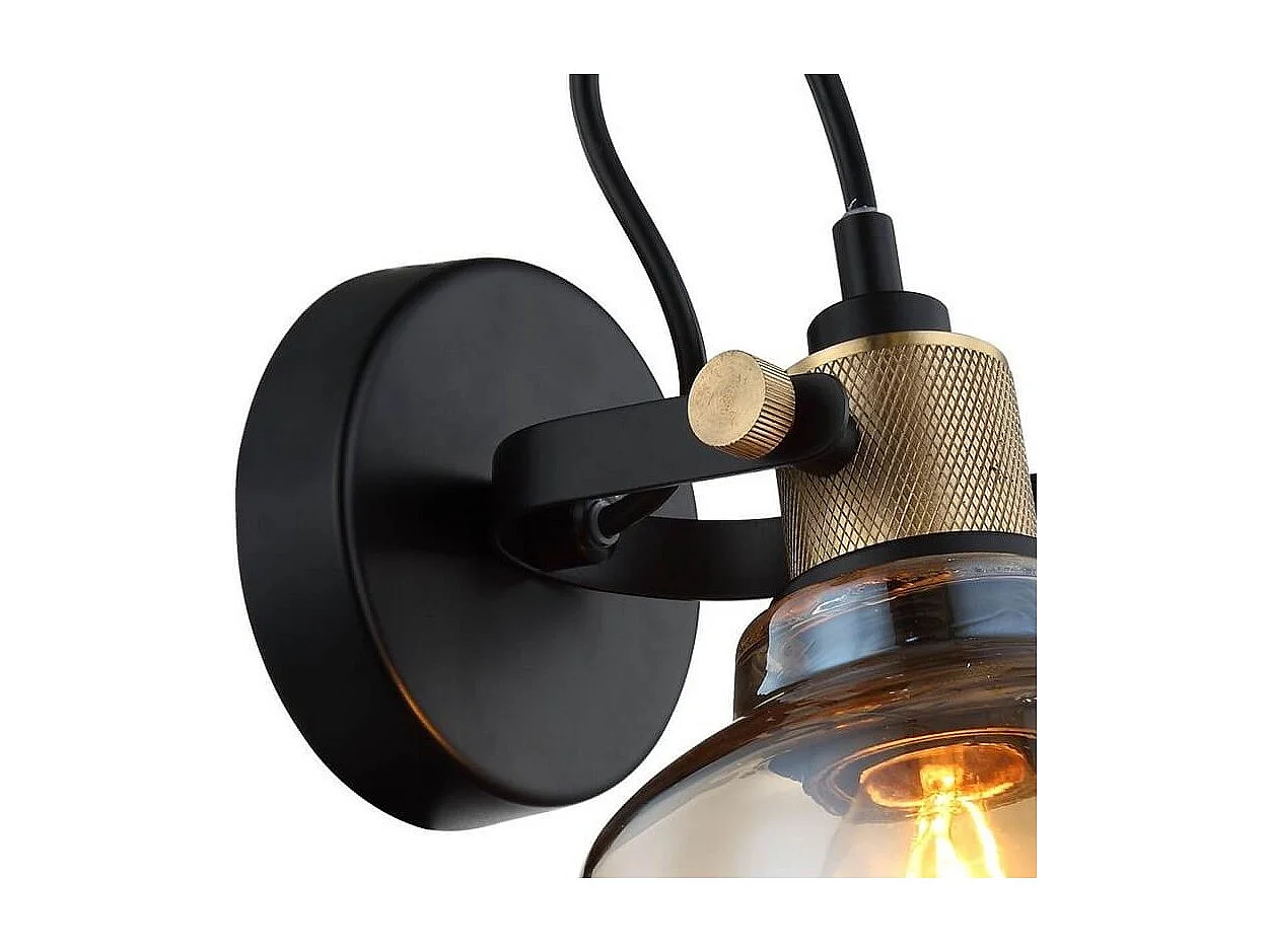 Petite applique en verre ambré - Linz