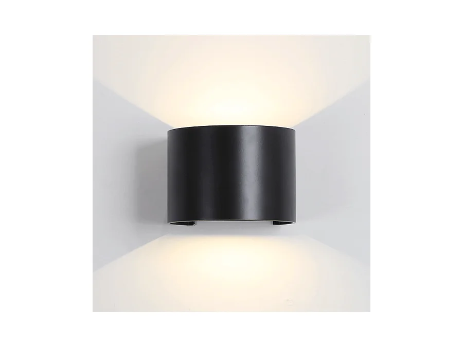 Applique murale LED étanche noire IP65 - Cosmic