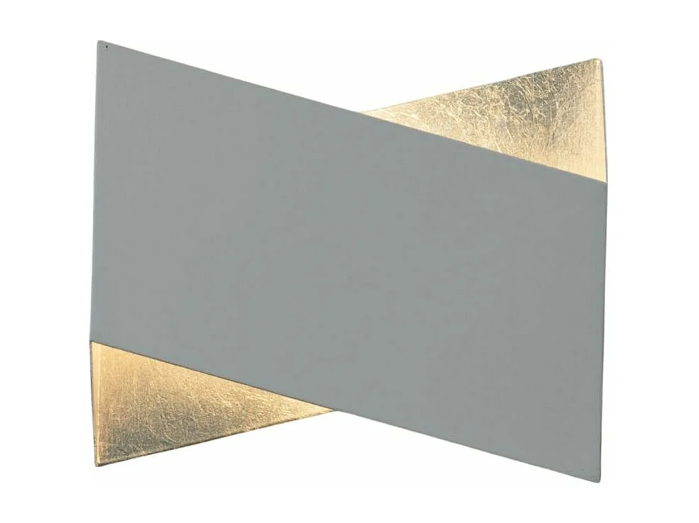 Applique origami blanc et intérieur argenté  - Mykos