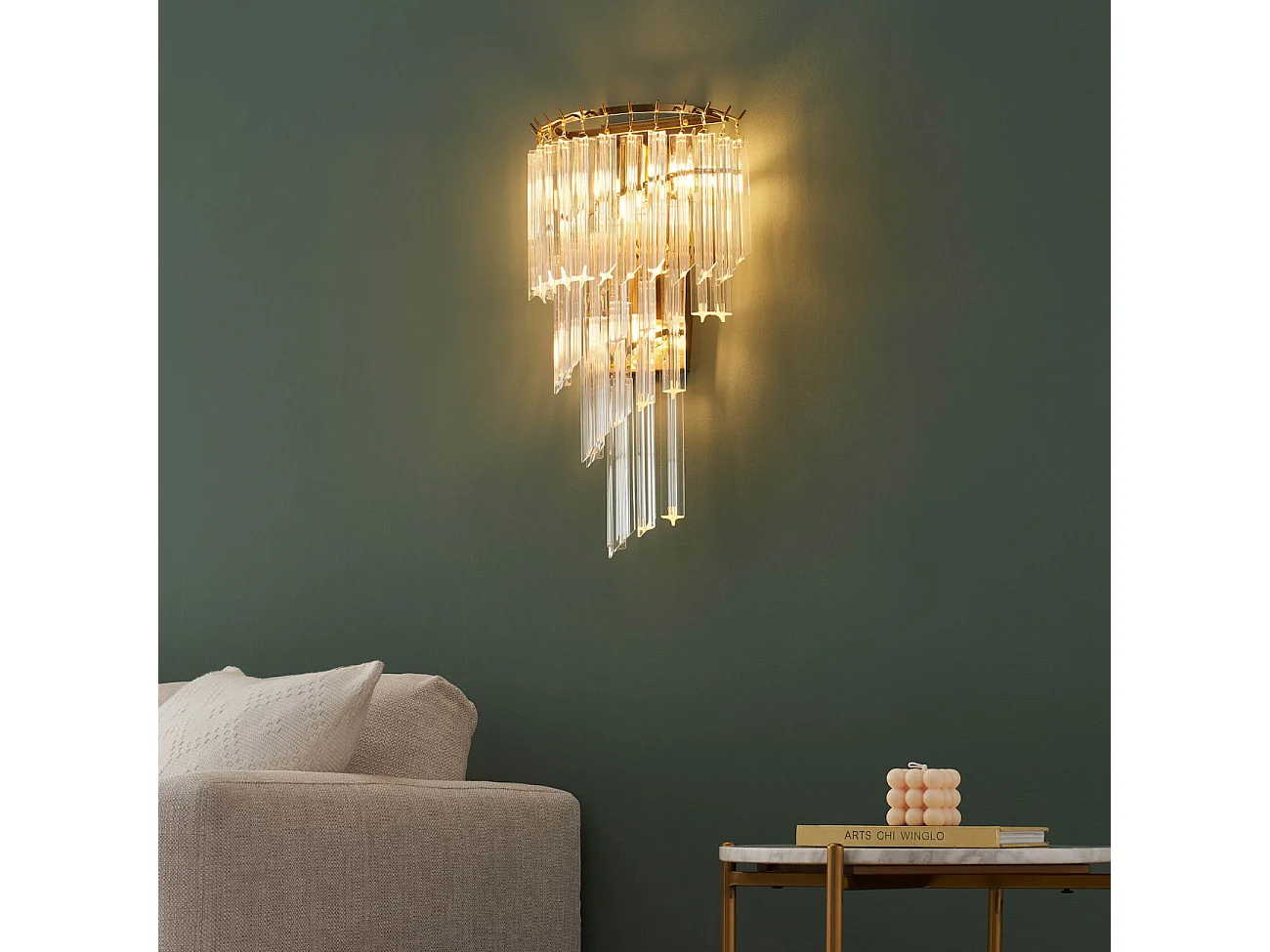 Applique murale chic pampilles tombantes - Zephia