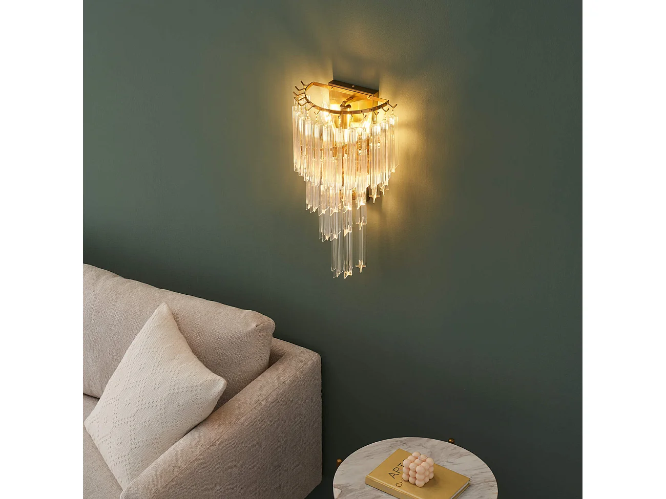 Applique murale chic pampilles tombantes - Zephia