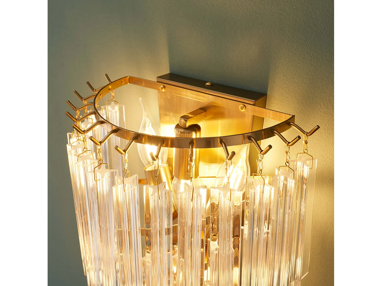 Applique murale chic pampilles tombantes - Zephia