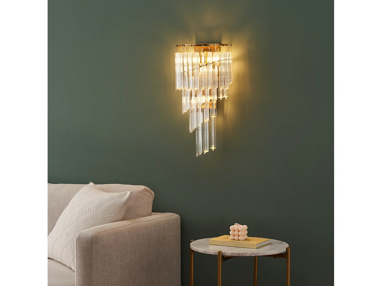 Applique murale chic pampilles tombantes - Zephia