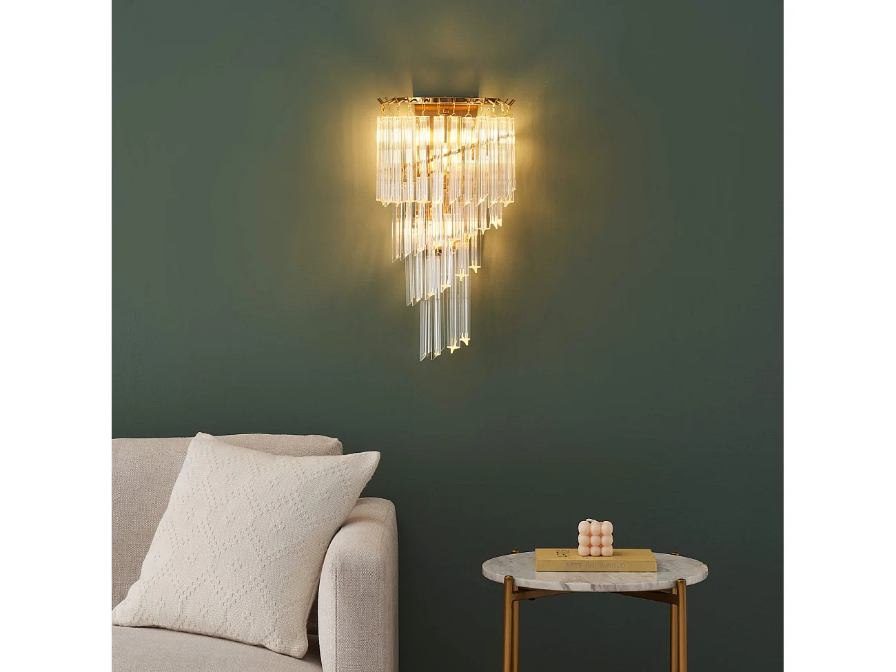 Applique murale chic pampilles tombantes - Zephia