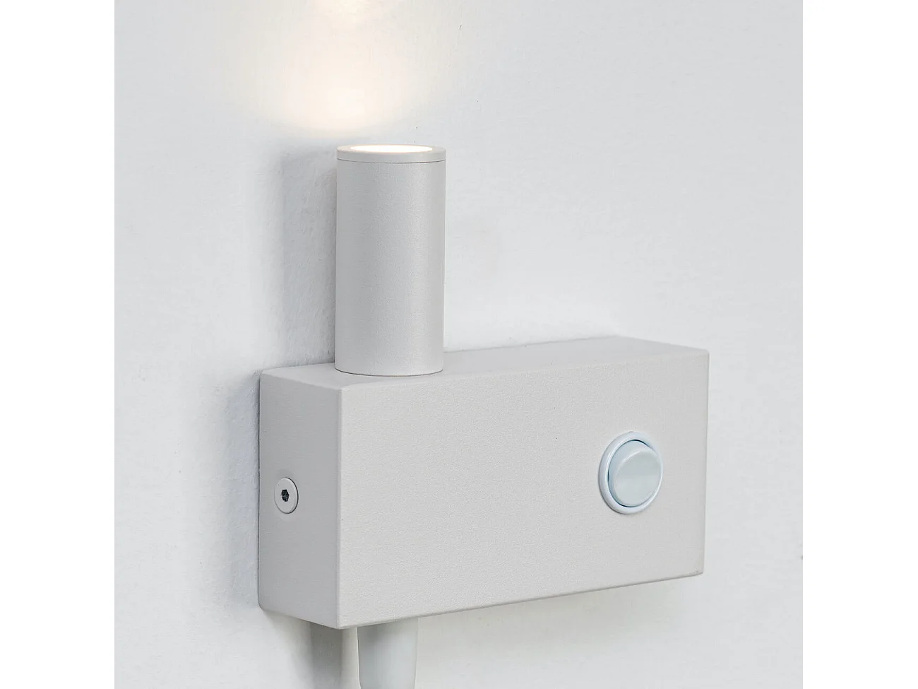 Applique liseuse double lumière épurée blanche - Nanda