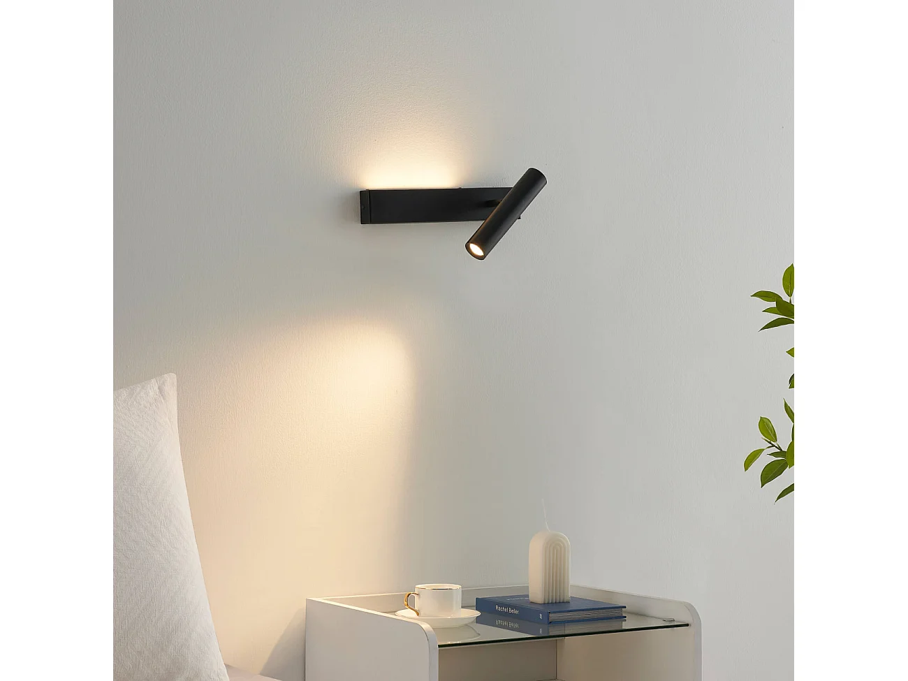 Applique noire tête de lit liseuse droite  - Lodvi