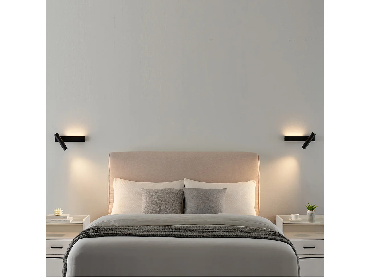 Applique noire tête de lit liseuse droite  - Lodvi