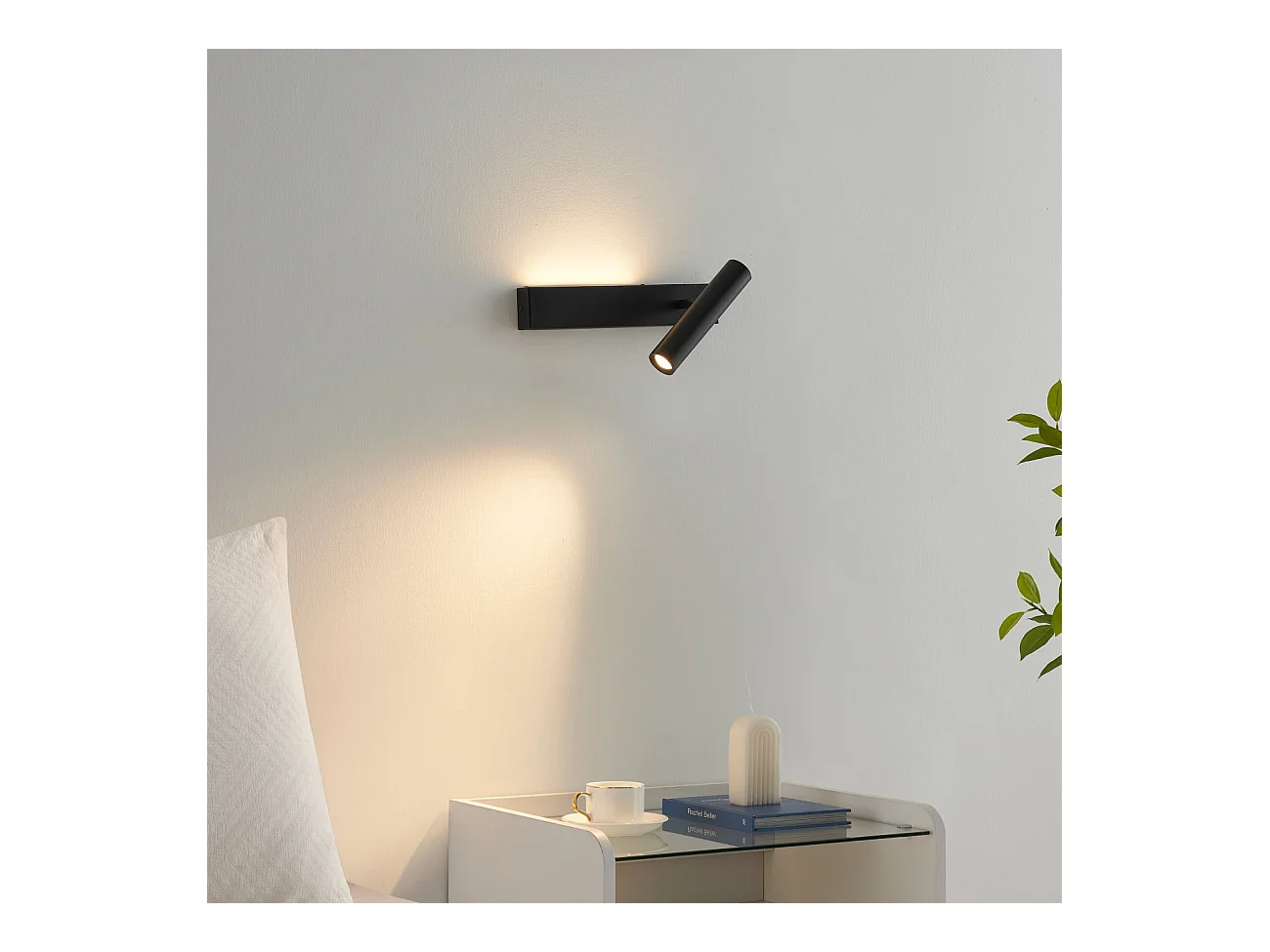 Applique noire tête de lit liseuse droite  - Lodvi