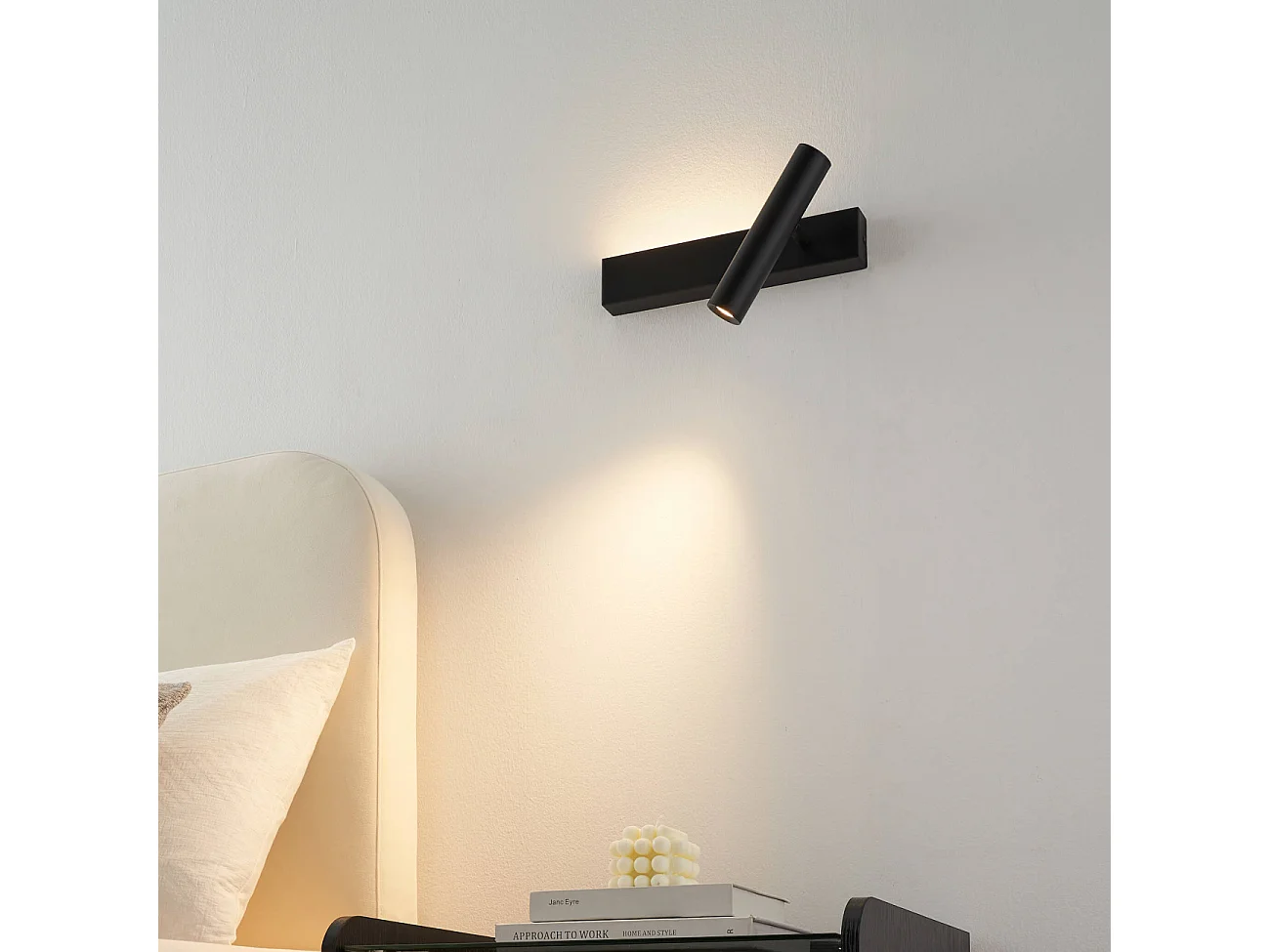 Applique noire tête de lit liseuse droite  - Lodvi