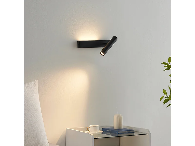 Applique noire tête de lit liseuse droite  - Lodvi