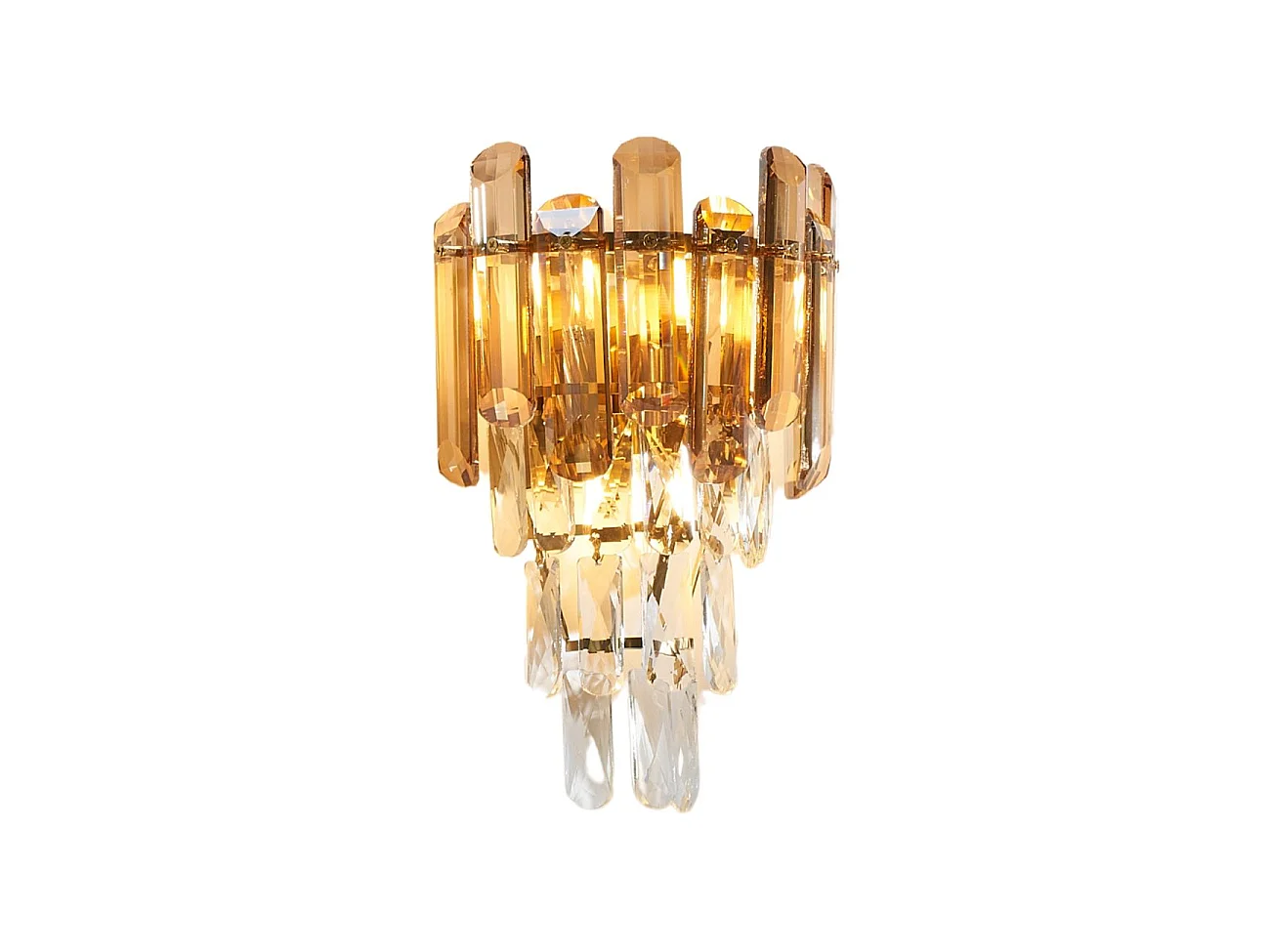 Applique dorée cristal prestige cascade de pampille - Elemia