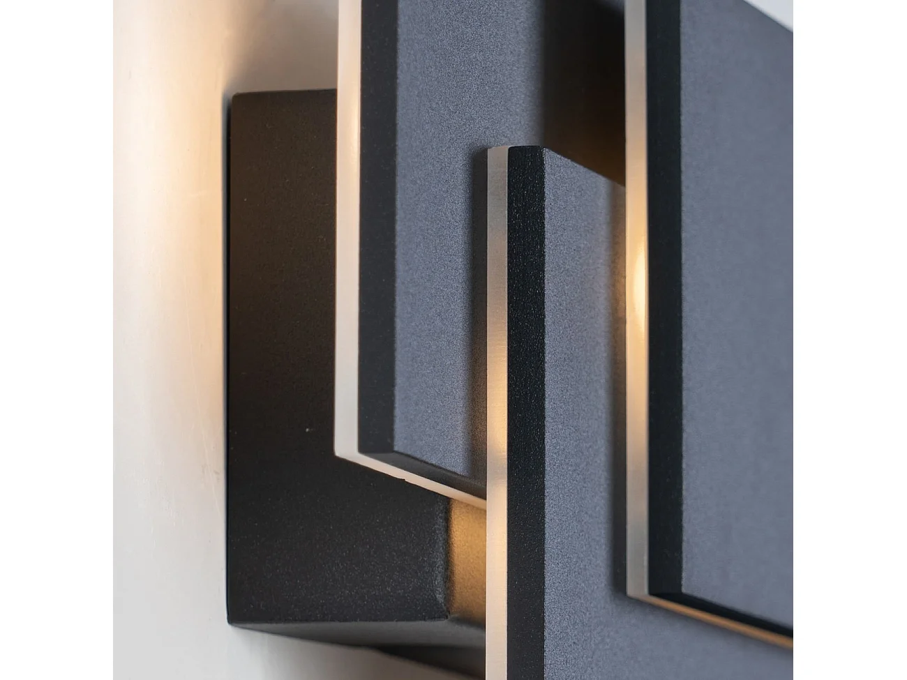 Applique design noire tripartie LED - Trio