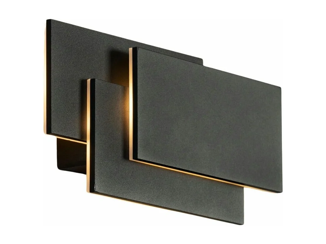 Applique design noire tripartie LED - Trio