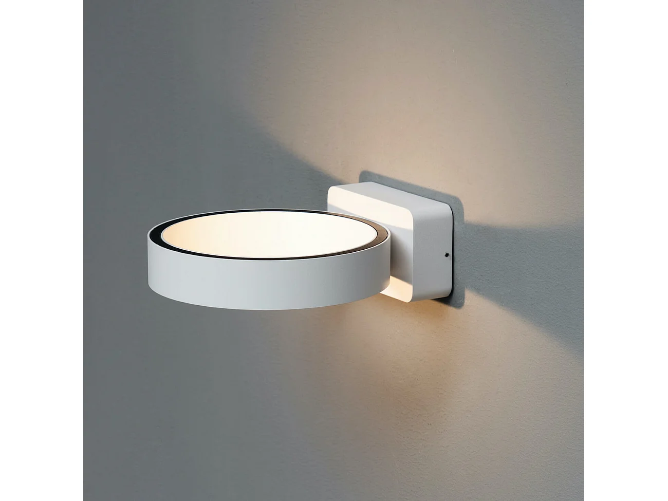 Applique circulaire blanche design LED - Eye