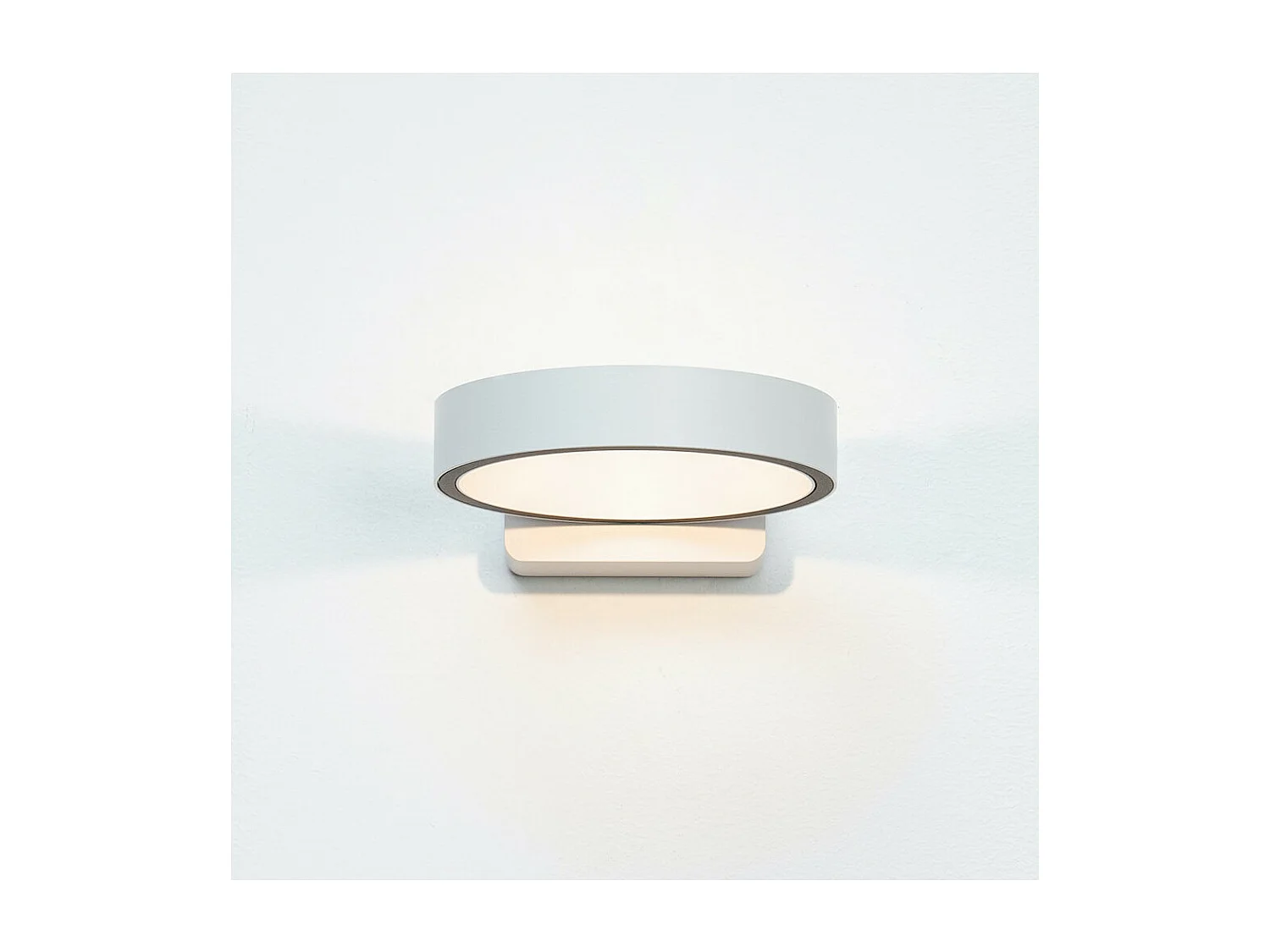 Applique circulaire blanche design LED - Eye