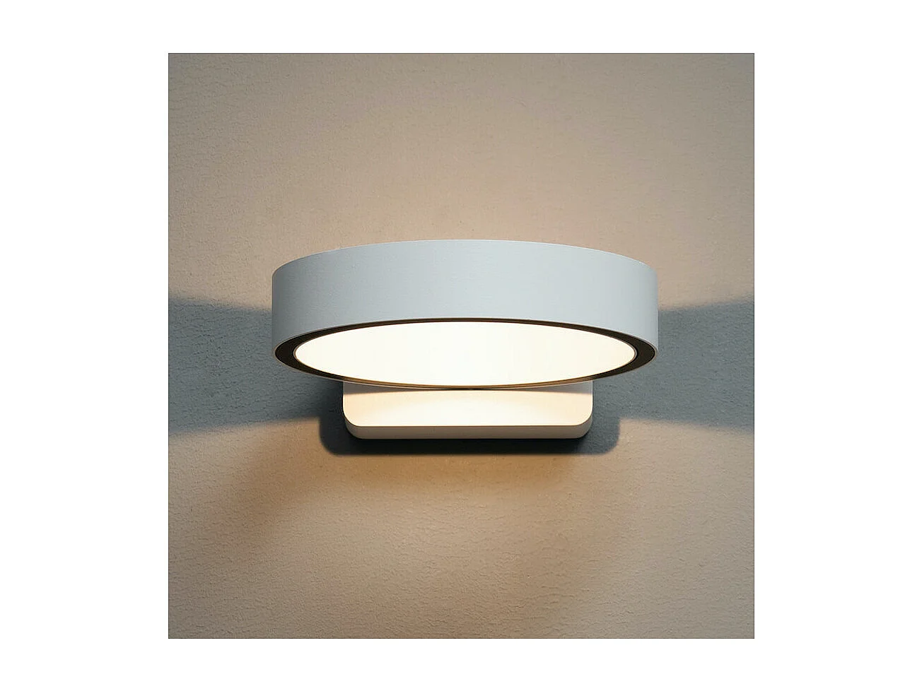 Applique circulaire blanche design LED - Eye