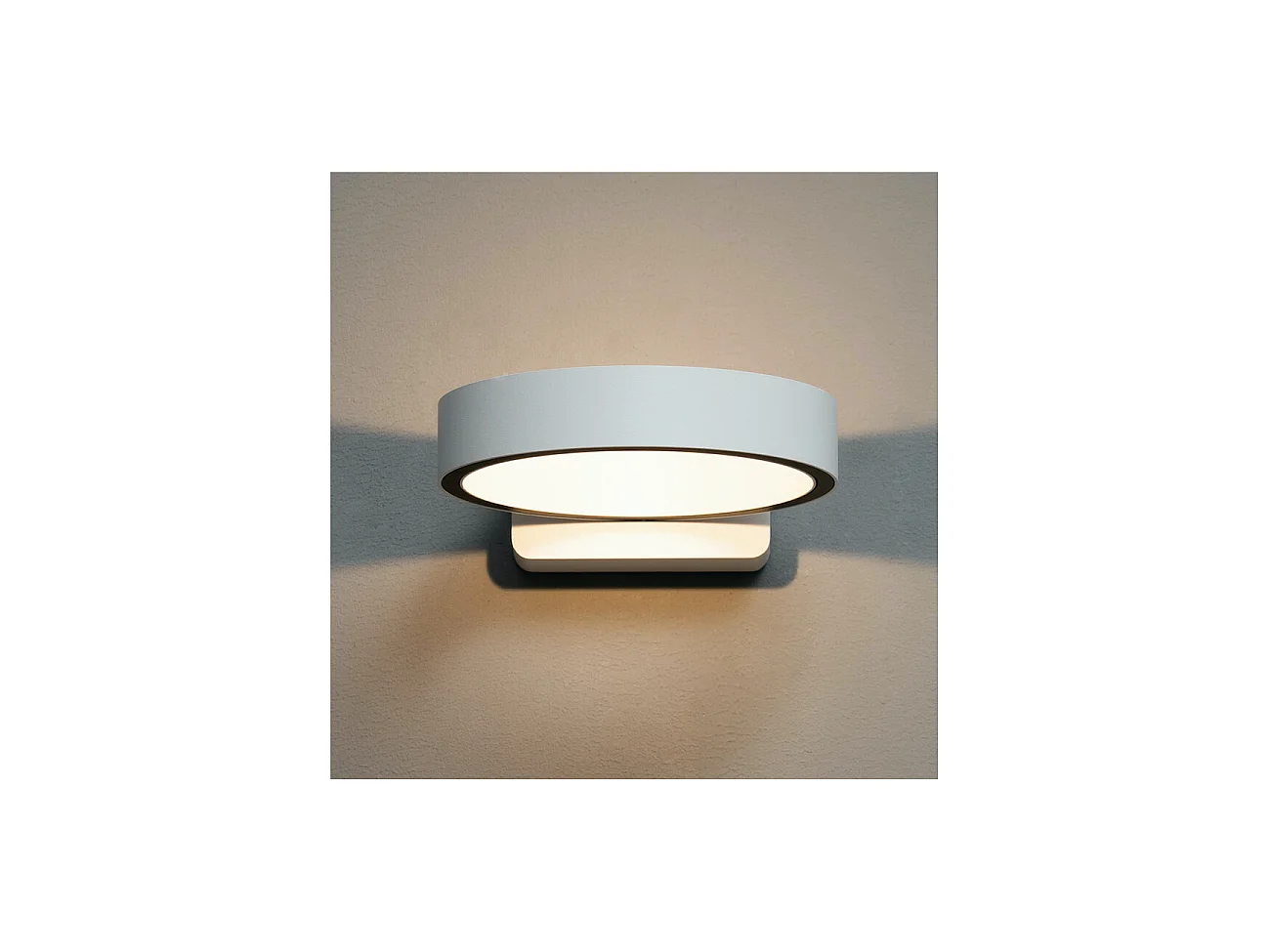 Applique circulaire blanche design LED - Eye