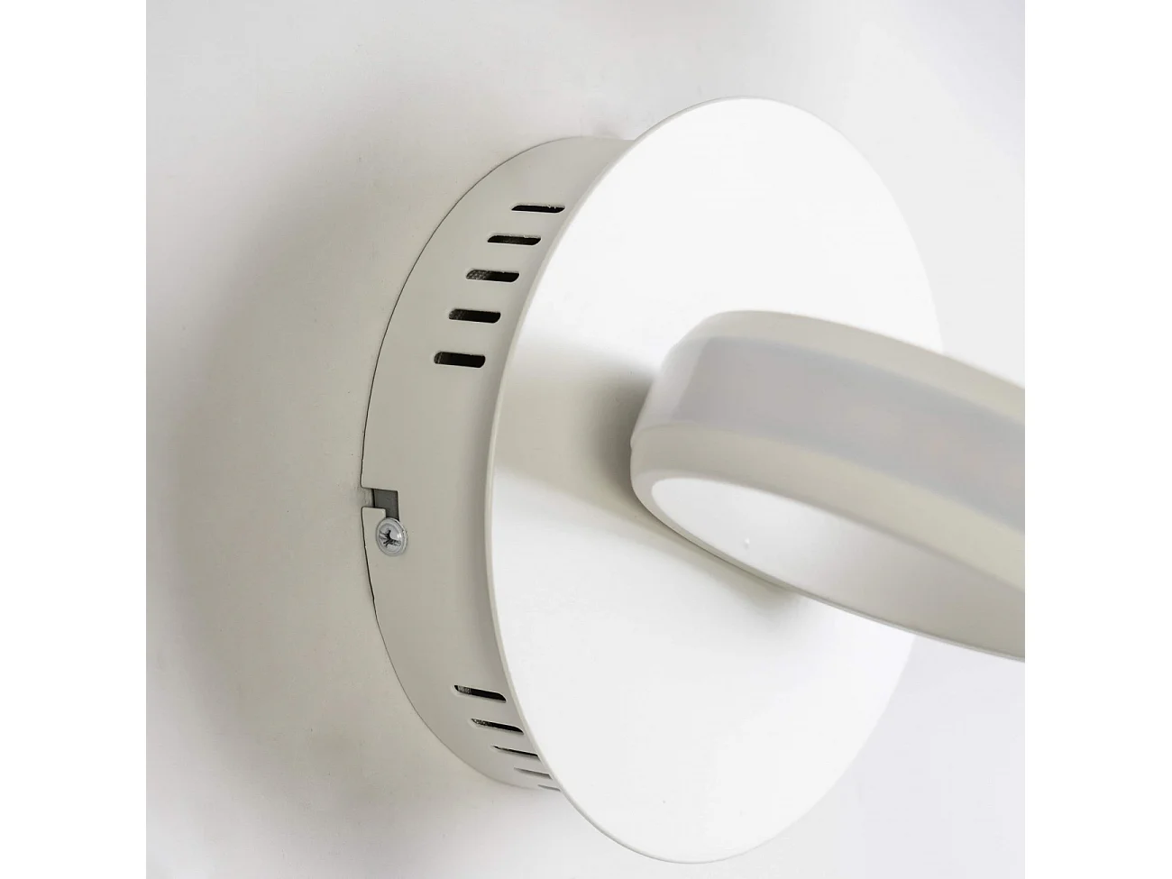 Grande Applique ou Plafonnier boucles ruban LED blanc - Kauai