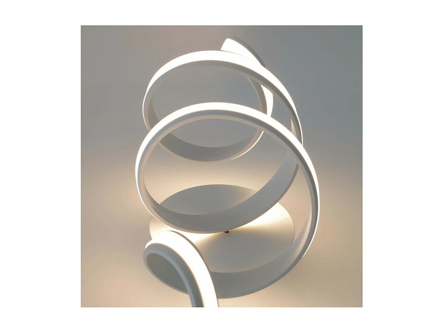 Grande Applique ou Plafonnier boucles ruban LED blanc - Kauai