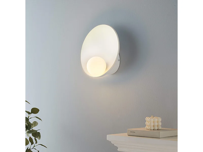 Applique coupole minimaliste avec boule en verre - Gino