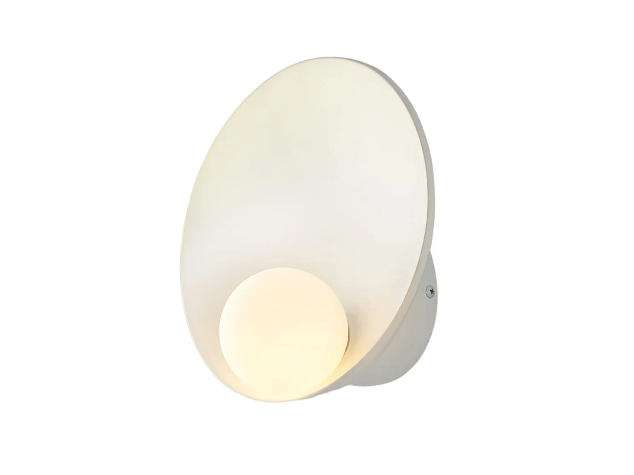 Applique coupole minimaliste avec boule en verre - Gino
