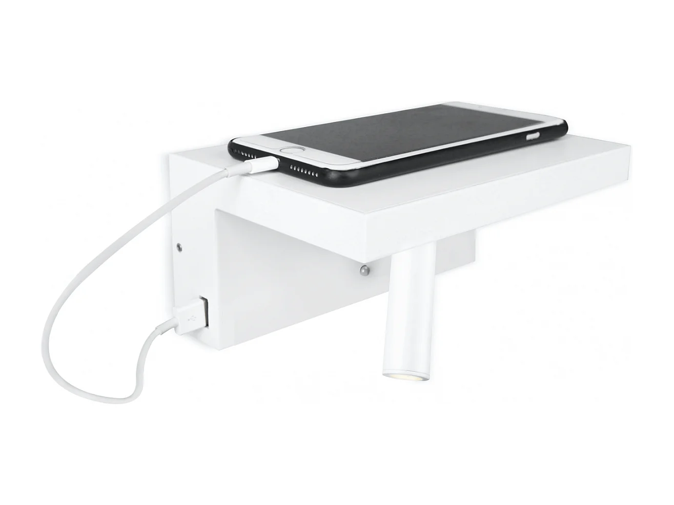 Applique tablette LED avec recharge smartphone - Naro