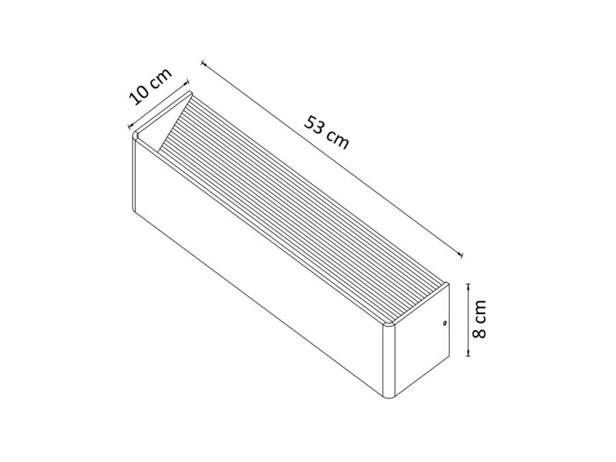 Applique murale LED design 18W - 53 cm - Quadra