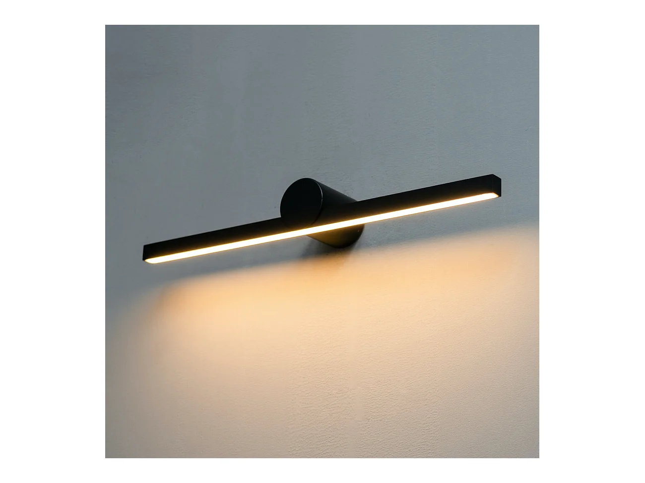 Applique design style épuré noire LED IP54 - Koge