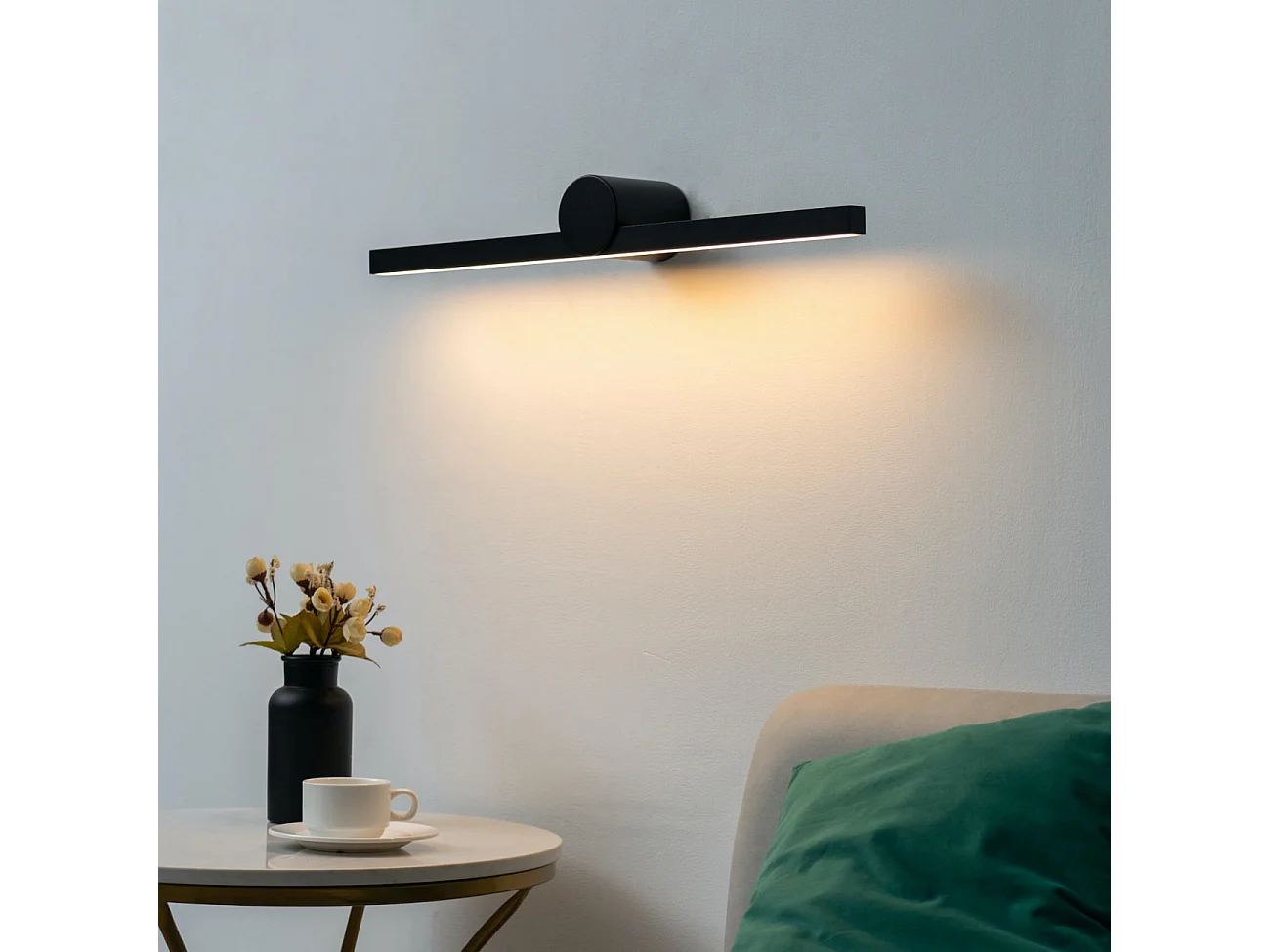 Applique design style épuré noire LED IP54 - Koge