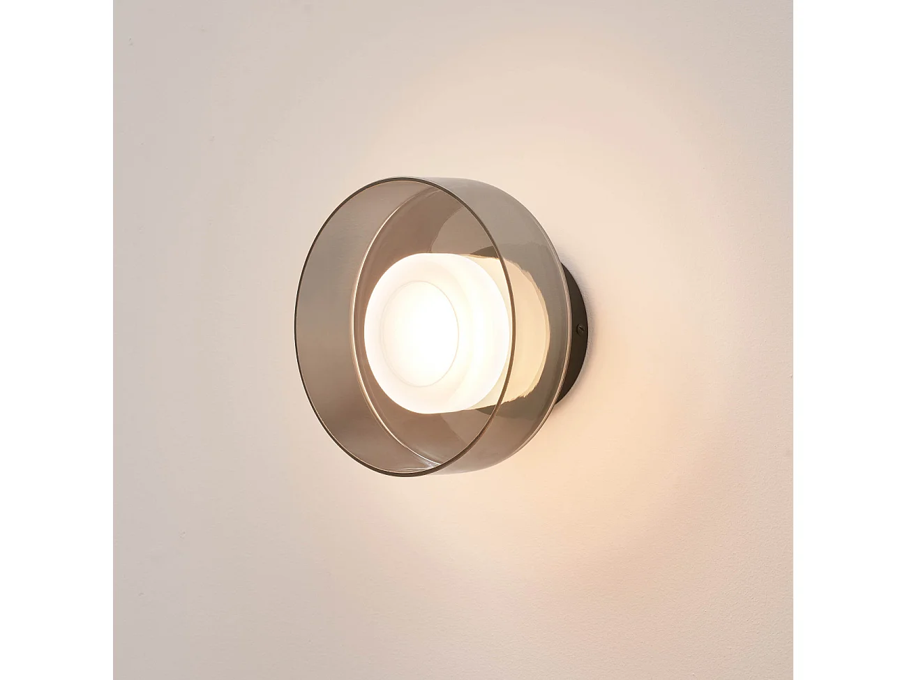 Éclairage mural ou plafond en métal et verre 20 cm - Valdo