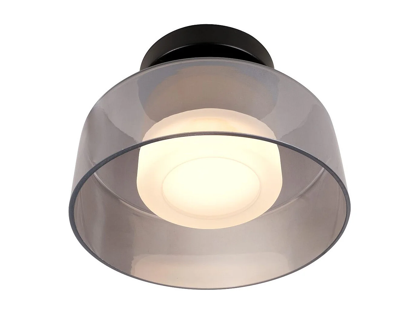 Éclairage mural ou plafond en métal et verre 20 cm - Valdo