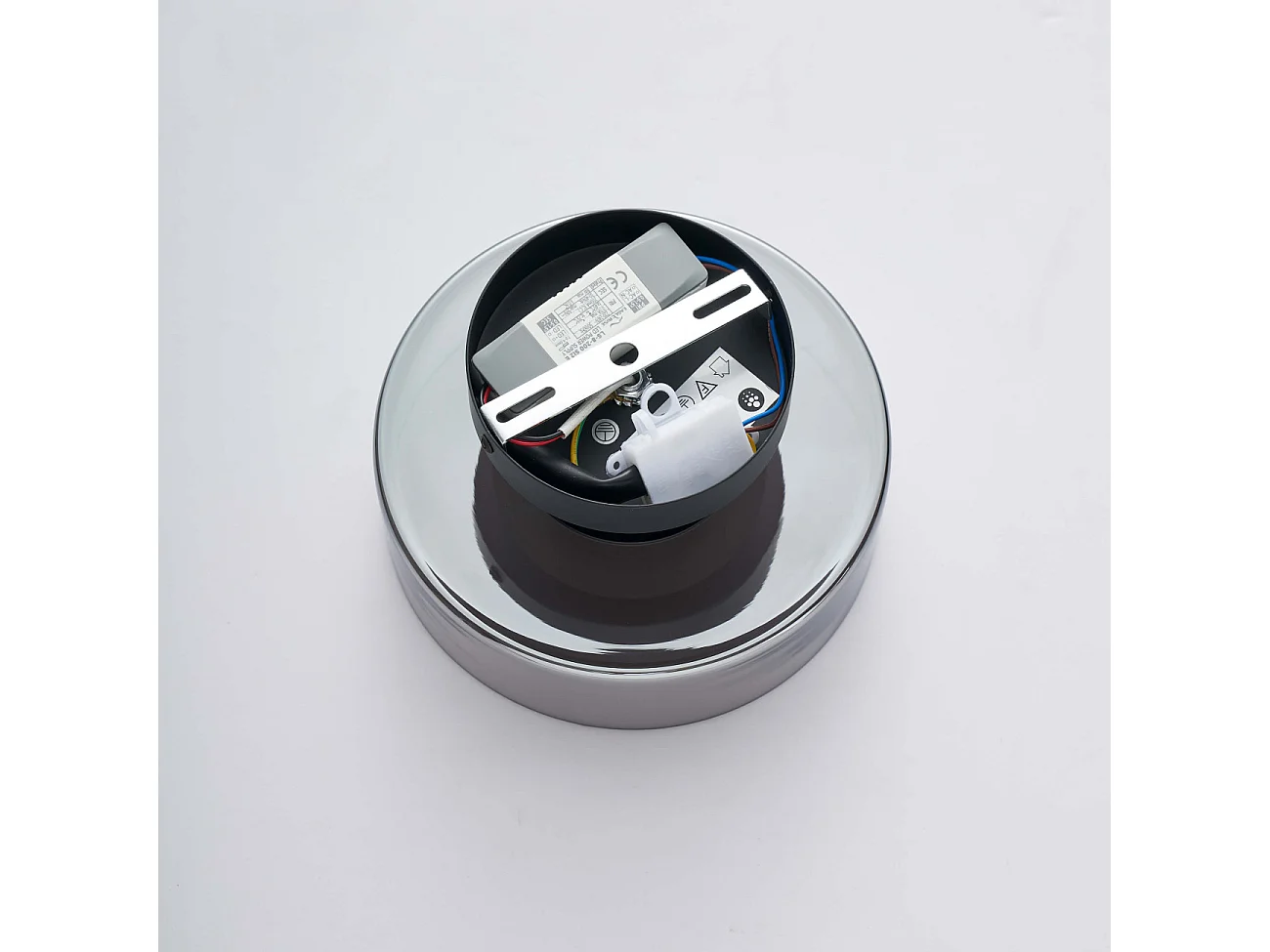 Éclairage mural ou plafond en métal et verre 20 cm - Valdo