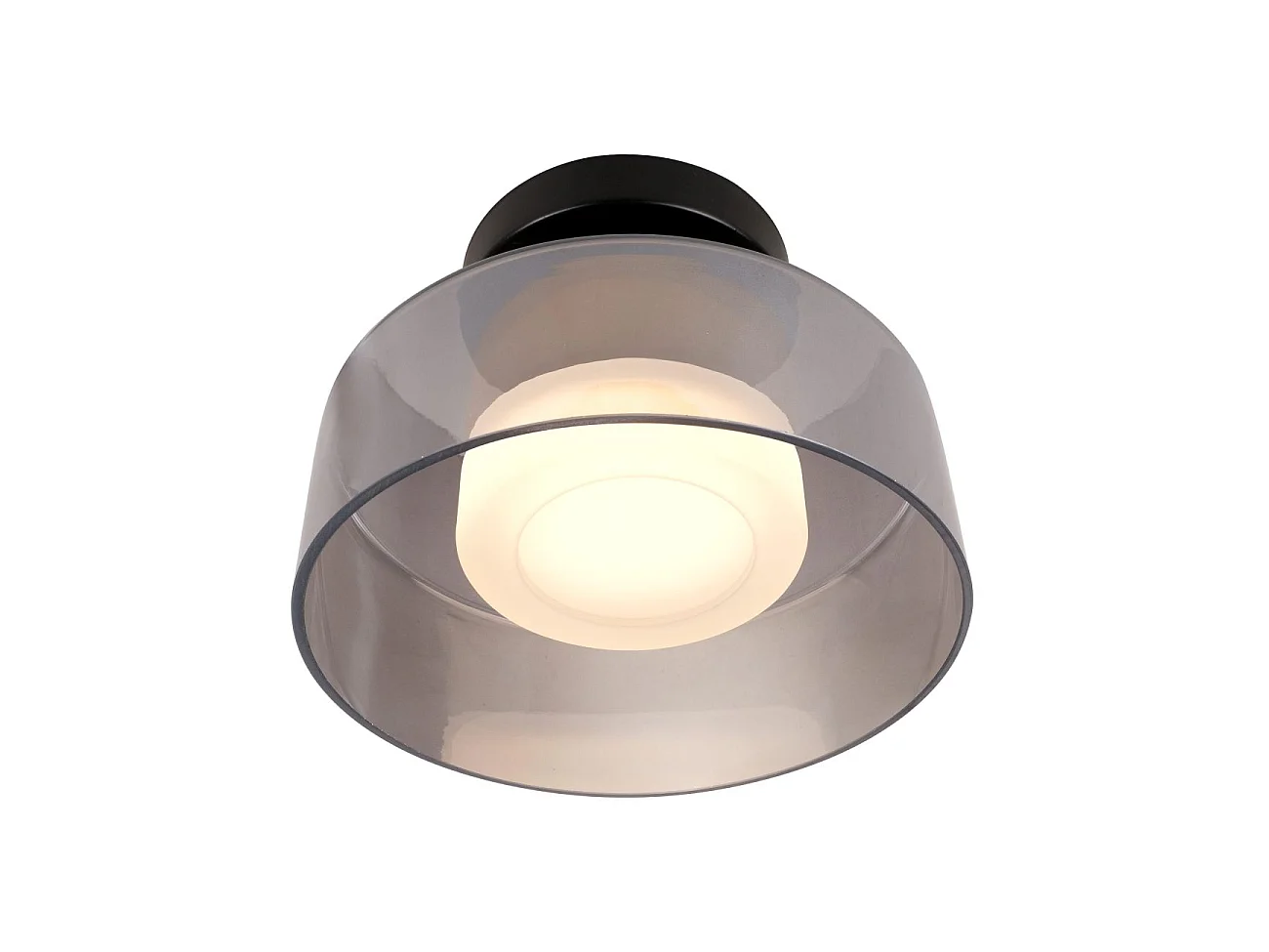 Éclairage mural ou plafond en métal et verre 20 cm - Valdo