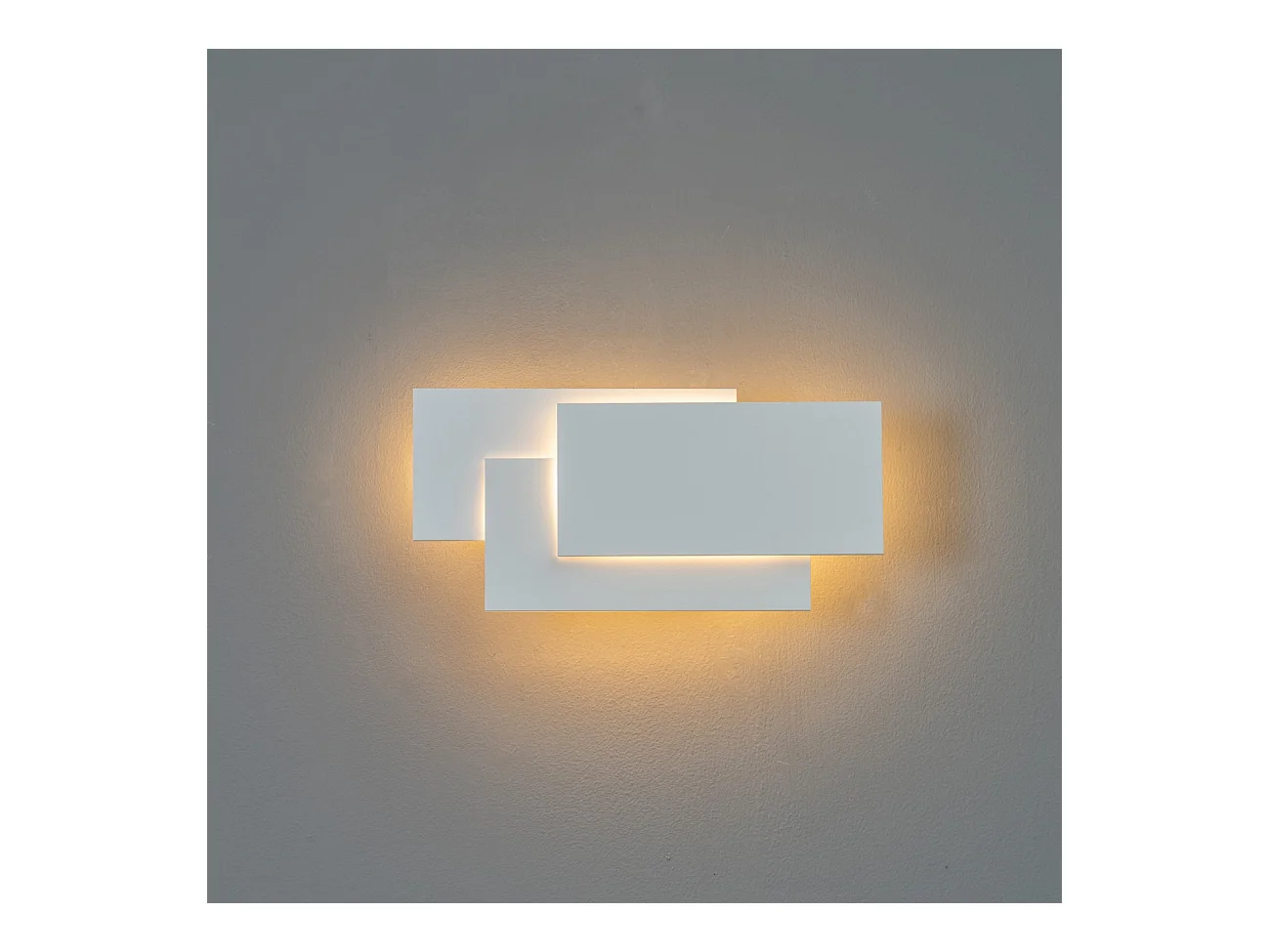 LED Applique design tripartie blanche - Trio