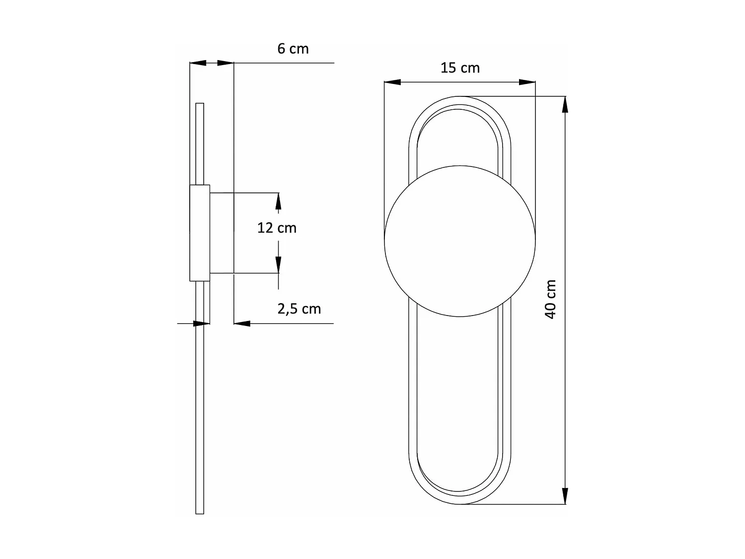 Applique tendance aluminium laiton - Piani