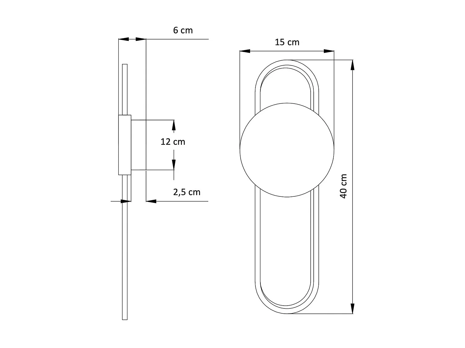 Applique tendance aluminium laiton - Piani