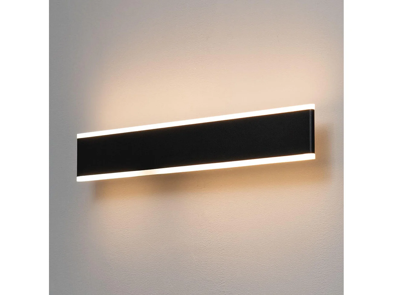 Grande applique LED longueur 50 cm noir - Bastia