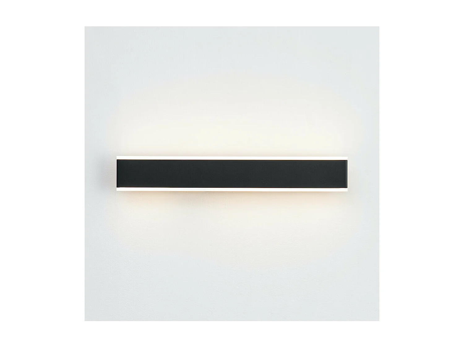 Grande applique LED longueur 50 cm noir - Bastia