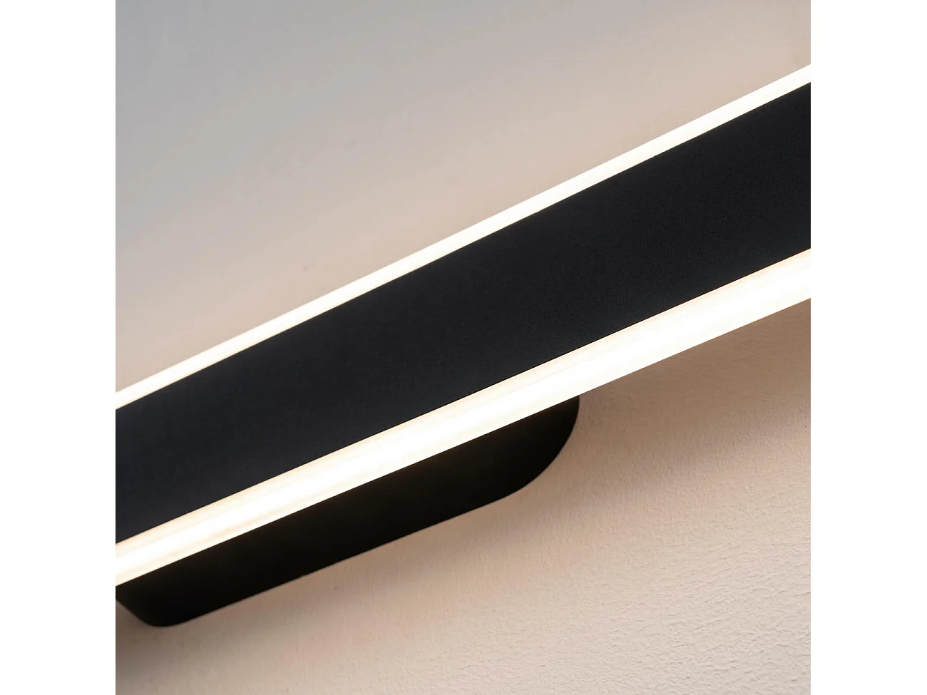 Grande applique LED longueur 50 cm noir - Bastia