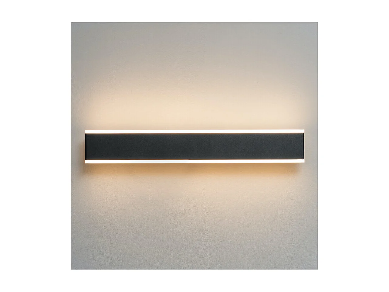 Grande applique LED longueur 50 cm noir - Bastia