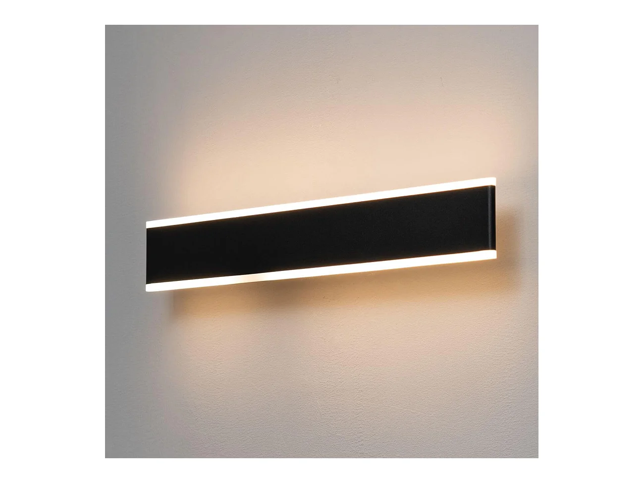 Grande applique LED longueur 50 cm noir - Bastia