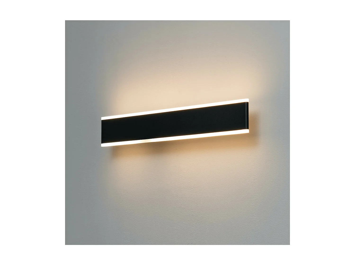 Grande applique LED longueur 50 cm noir - Bastia