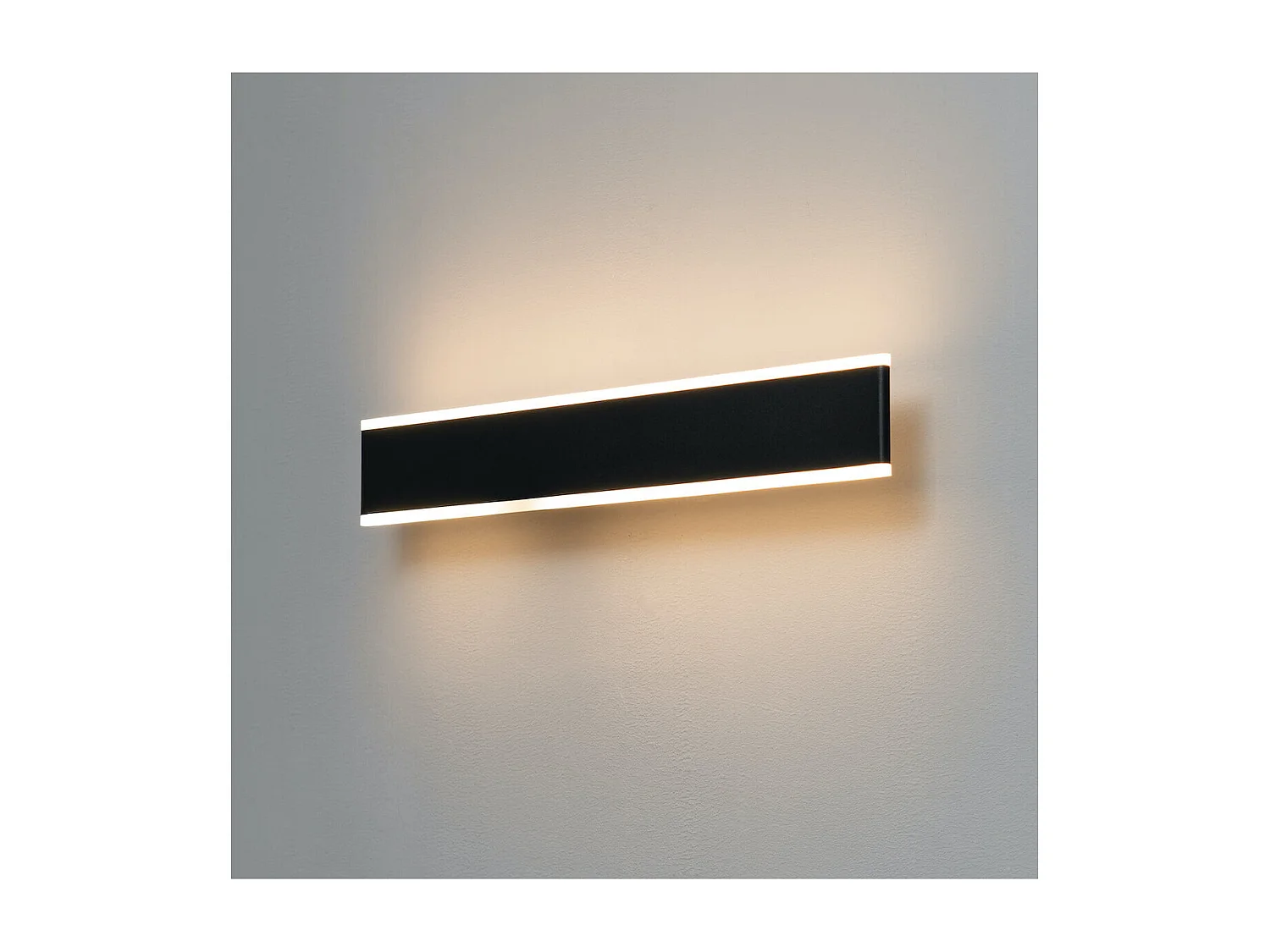Grande applique LED longueur 50 cm noir - Bastia