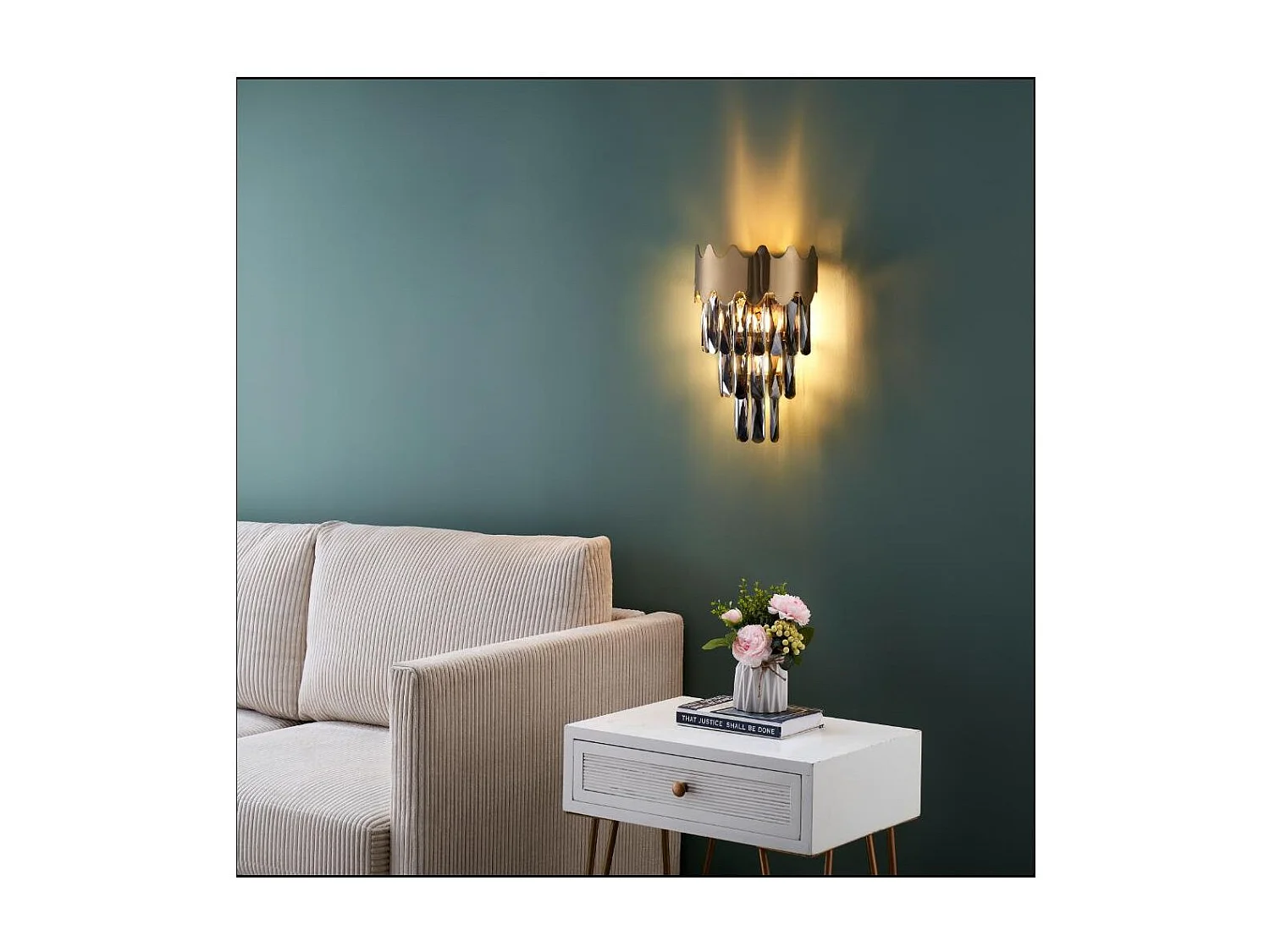 Applique murale chic et prestige cristal - Graziano